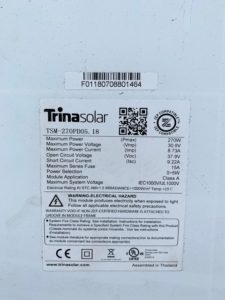 Trina Solar TSM-270PD05